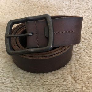 Brown leather belt